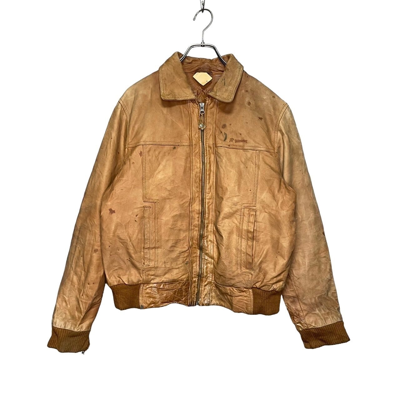 90s】REDSKINS レザージャケット XL 刺繍 vintage | 古着屋OLDGREEN