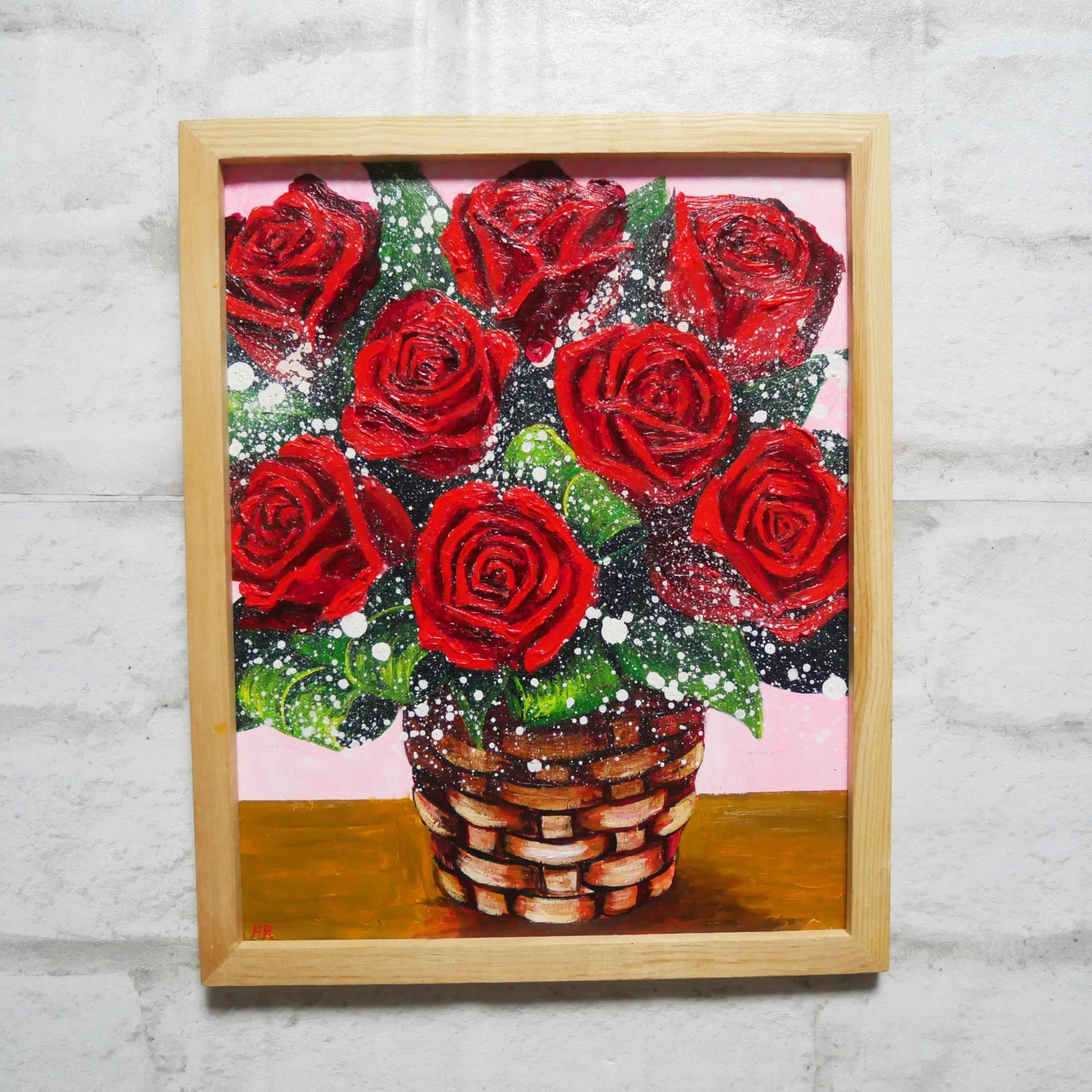 田渕眞兒 油絵 油彩 薔薇シリーズ 花 No.26 田渕眞兒 油絵 油彩 薔薇