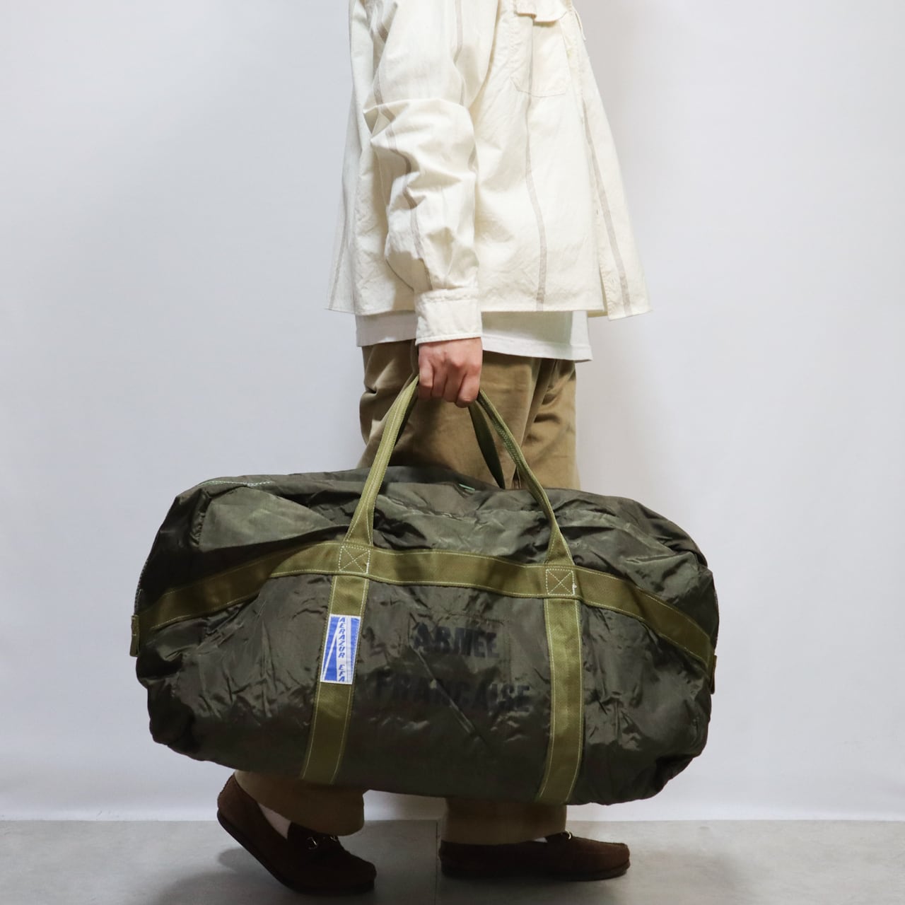 FRENCH AIR FORCE PAPATROOPER BAG フランス軍 パラシュートバッグ
