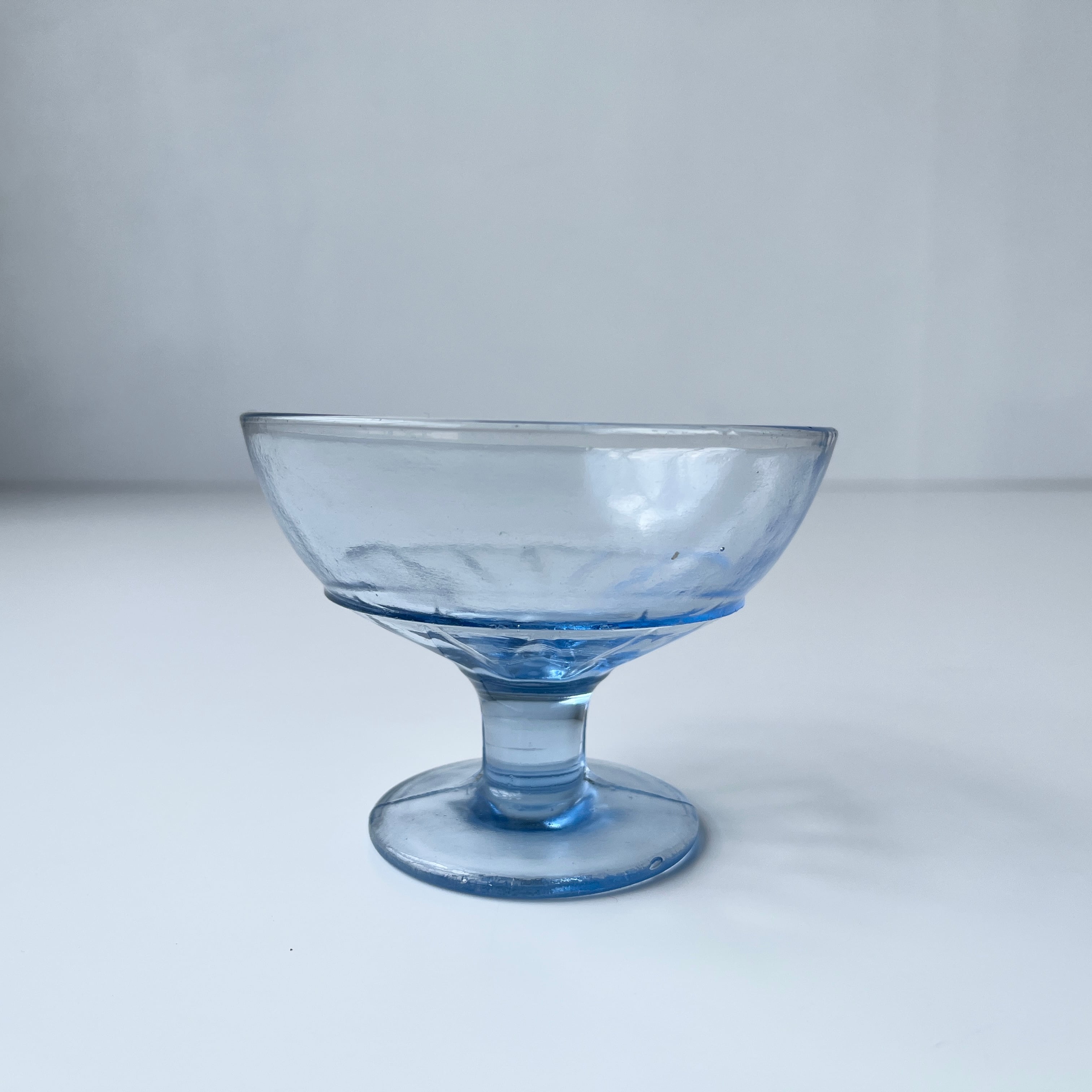 氷コップ 青 プレスガラス | reberry