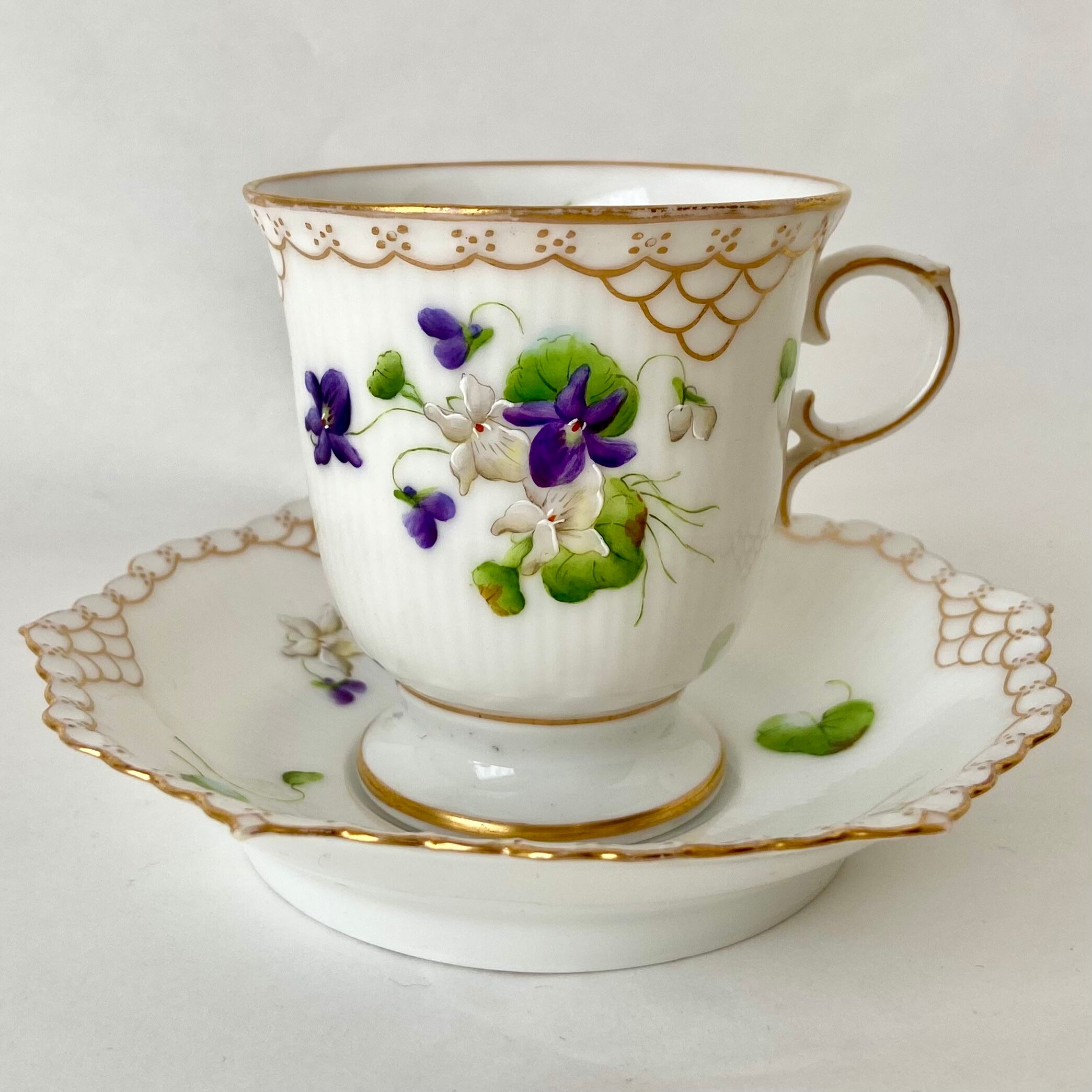 ロイヤルコペンハーゲン□フルレース 金彩 菫 カップ＆ソーサー | Ryo