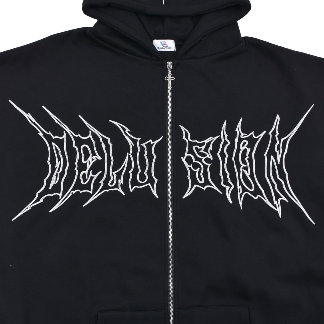 メタルクロスZIPパーカー(裏起毛) | VOLCAN&APHRODITE