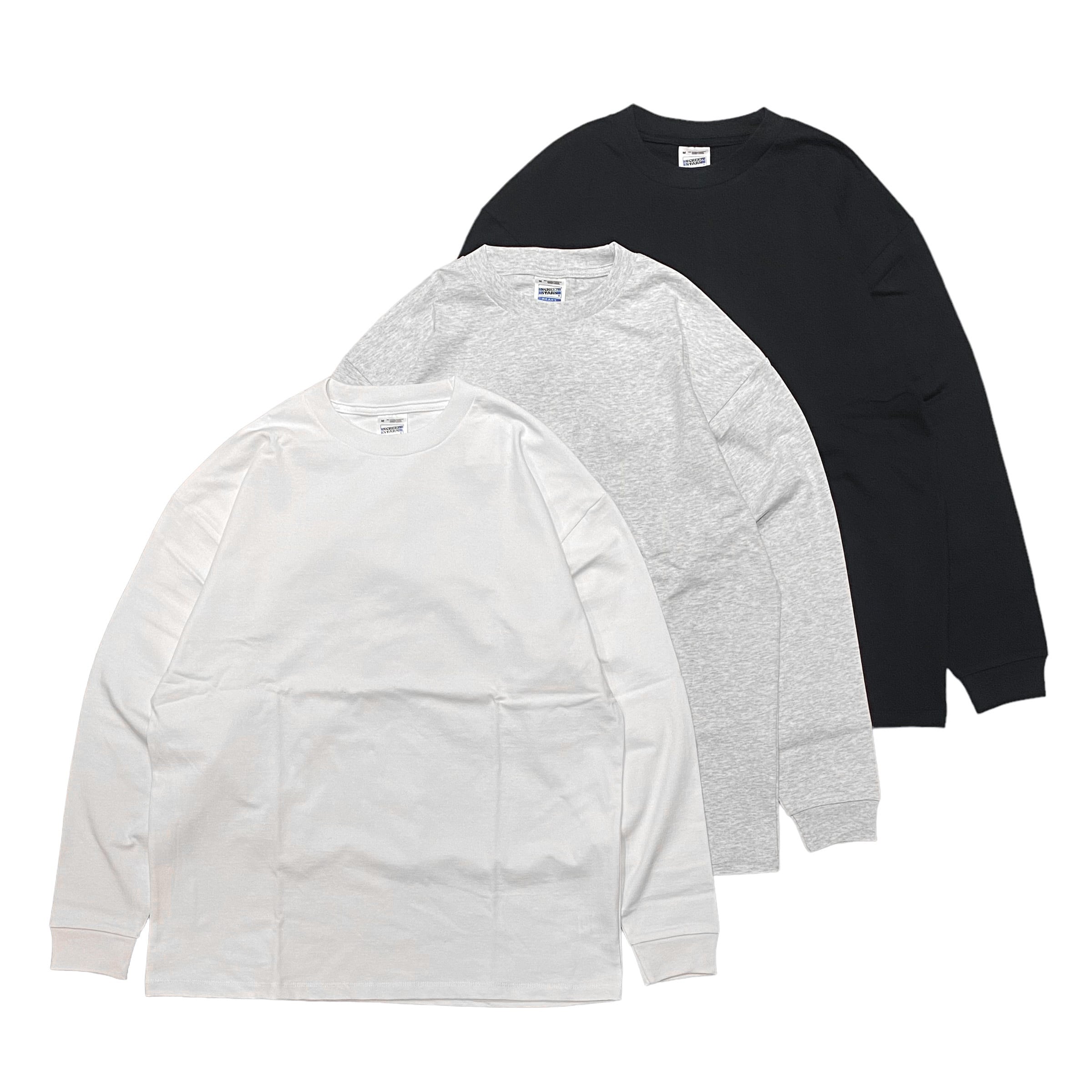 SCREEN STARS HEAVY WEIGHT LONG SLEEVE T-SHIRT White Grey Black
