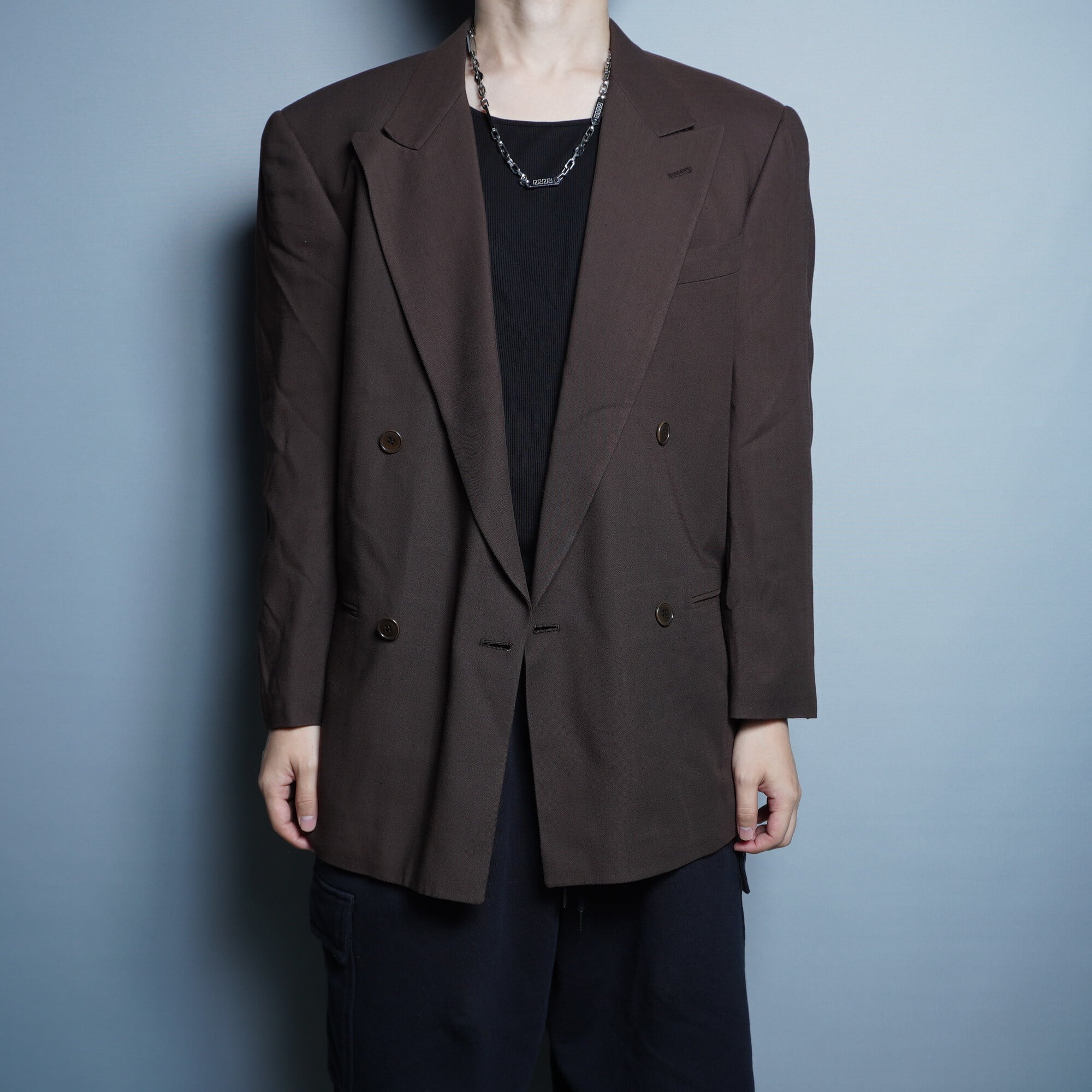 EMPORIO ARMANI】エンポリオアルマーニ ブラウンカラー ダブル