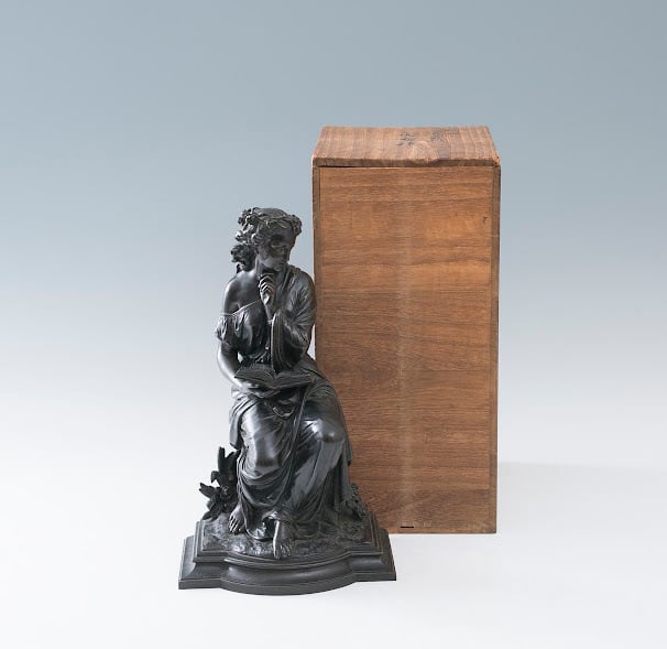 duchoiselle ブロンズ 銅製 少女像 置物 オブジェ インテリア 仏蘭西