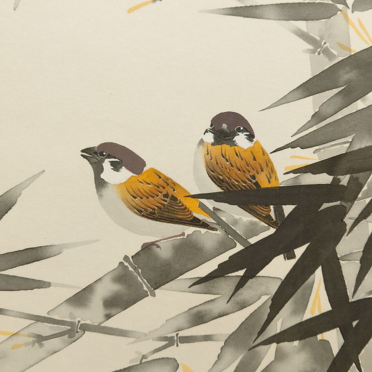 井上秀城 竹に雀 掛け軸 【公式通販】