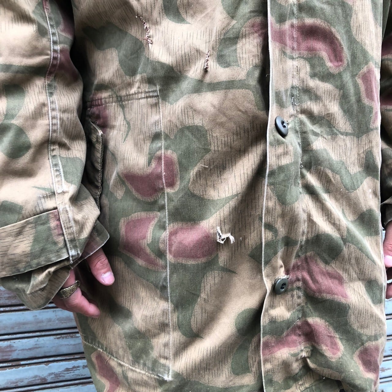 60s 70s 西ドイツ 実物 BGS ドイツ連邦国境警備隊 ウォーターパターン