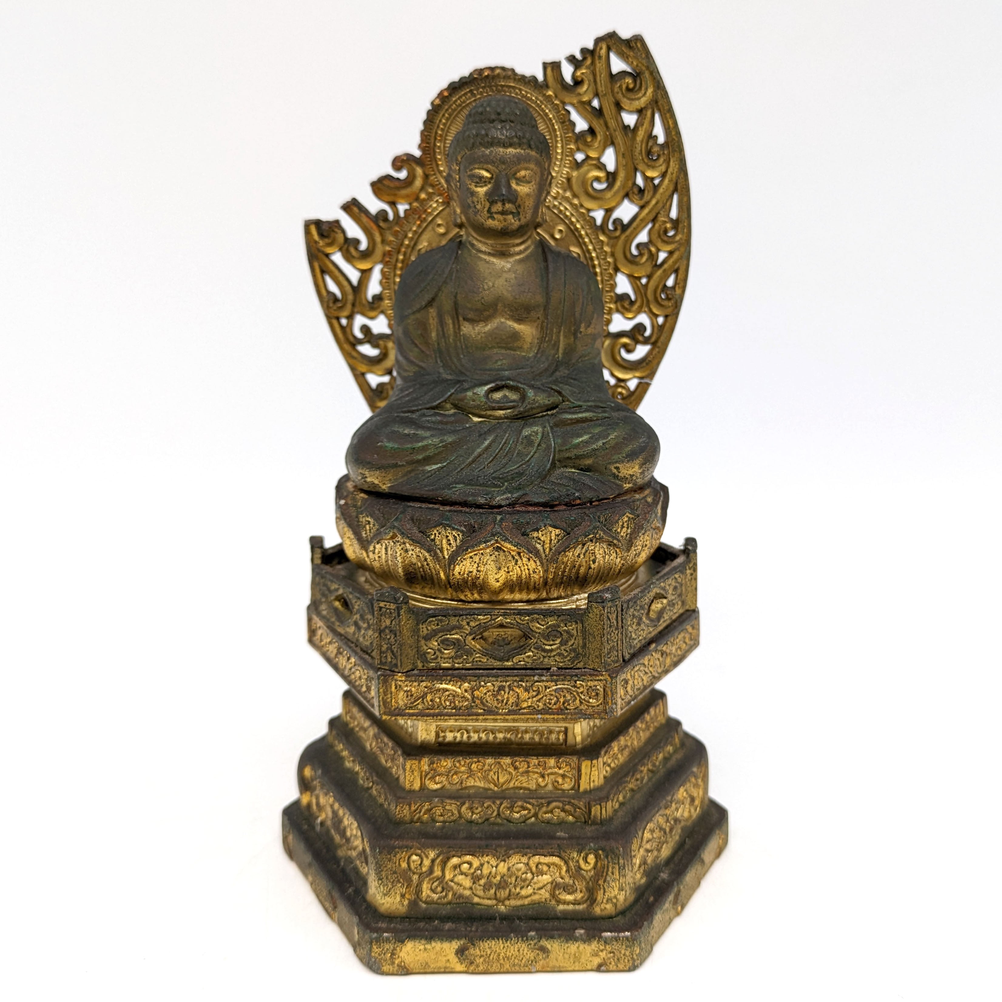 大佛師 松久宗琳作 瑠璃観音 ブロンズ 仏像 在銘 認定書あり 569/1000