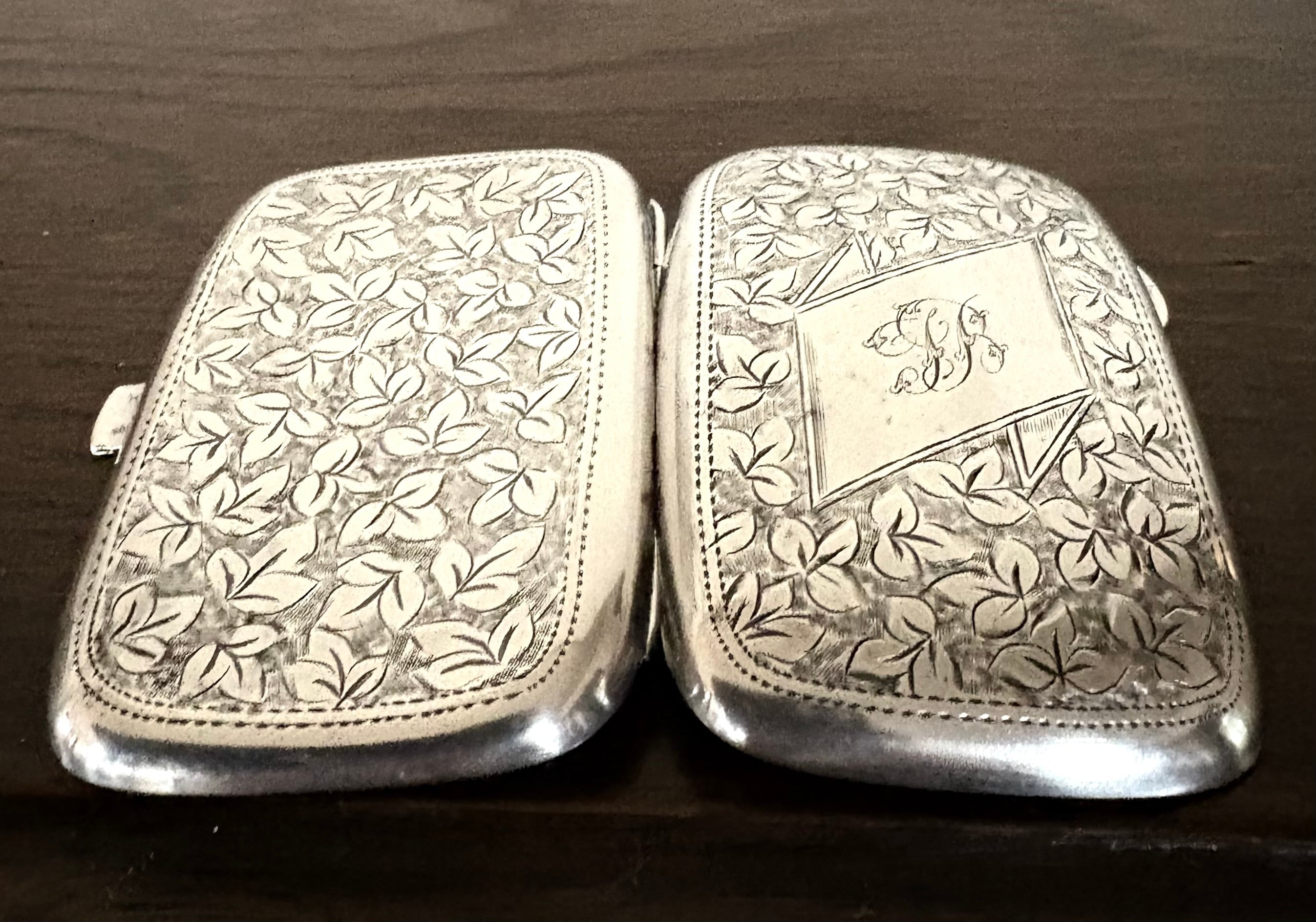 アンティーク シガレットケース シルバー SILVER レトロ アンティーク