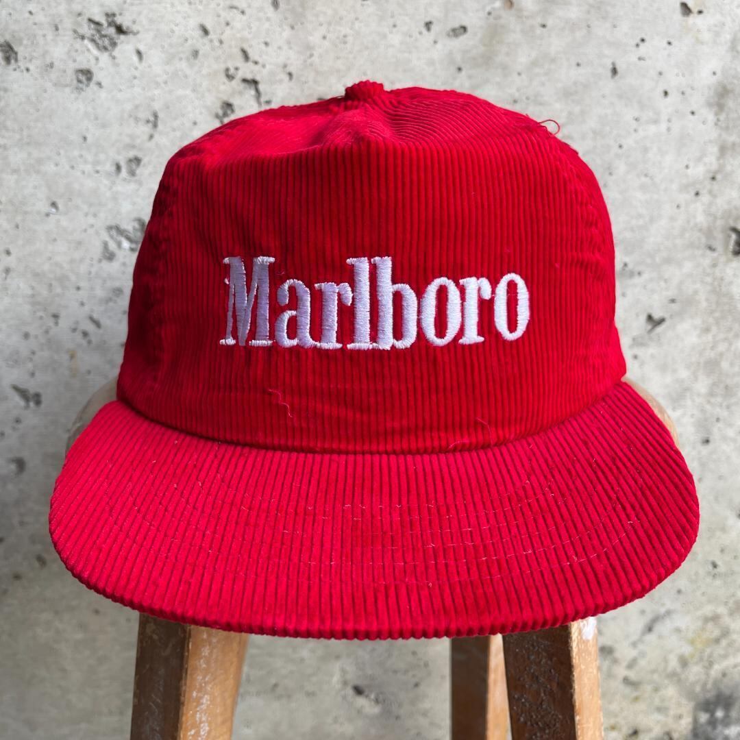 Marlboro コーデュロイキャップ 赤 USA製90s