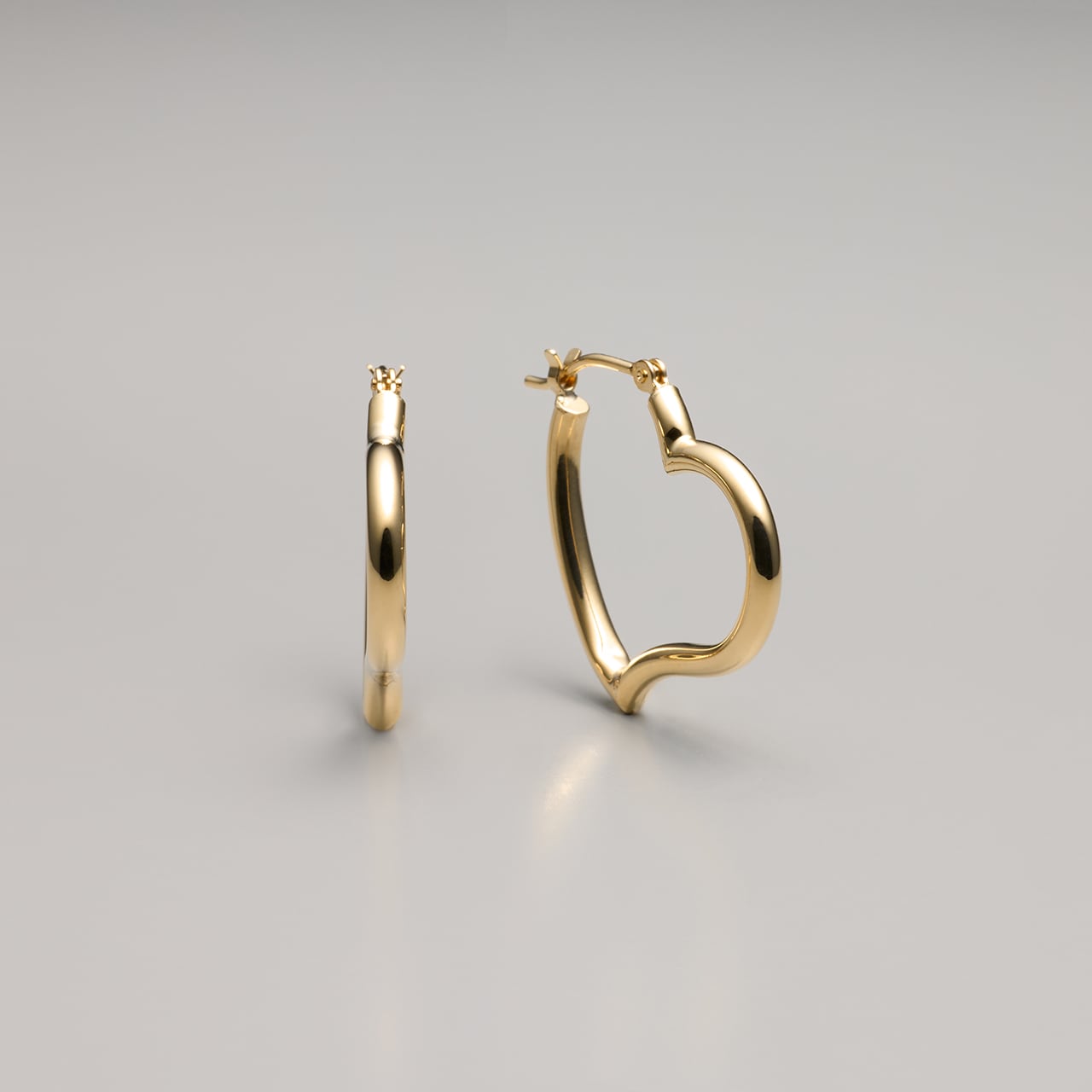 K18イエローゴールド ハートフープピアス 【MKY0115P1】 | MONICE/モニス