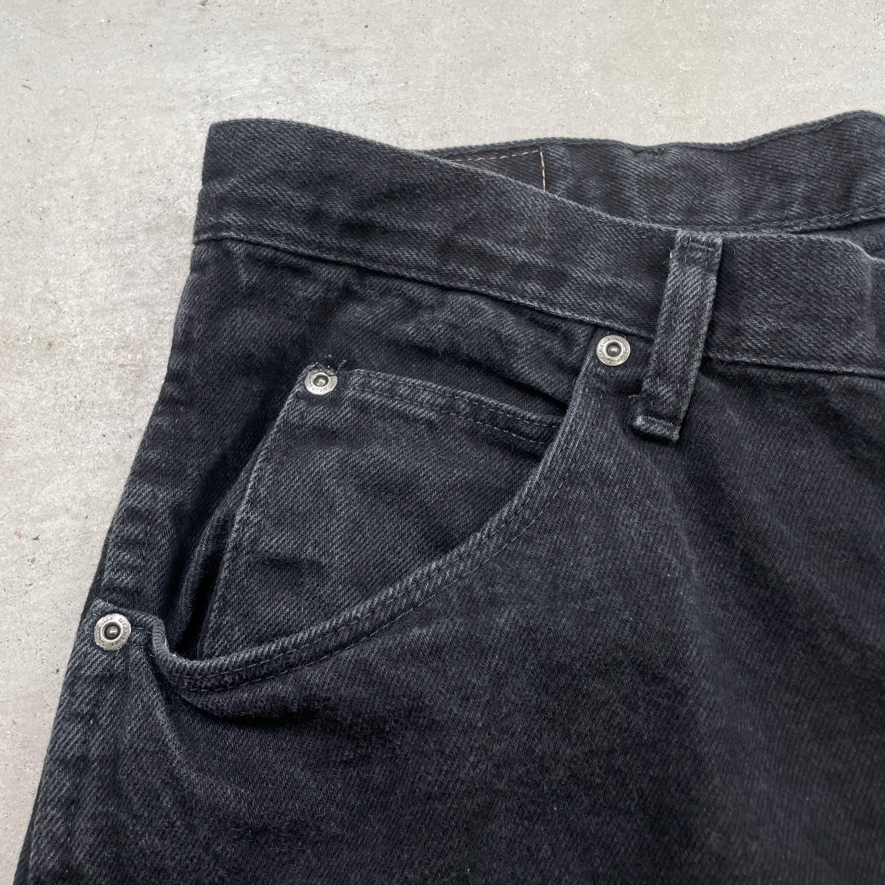Wrangler ラングラー ブラックデニムパンツ メンズW36 古着 アメカジ