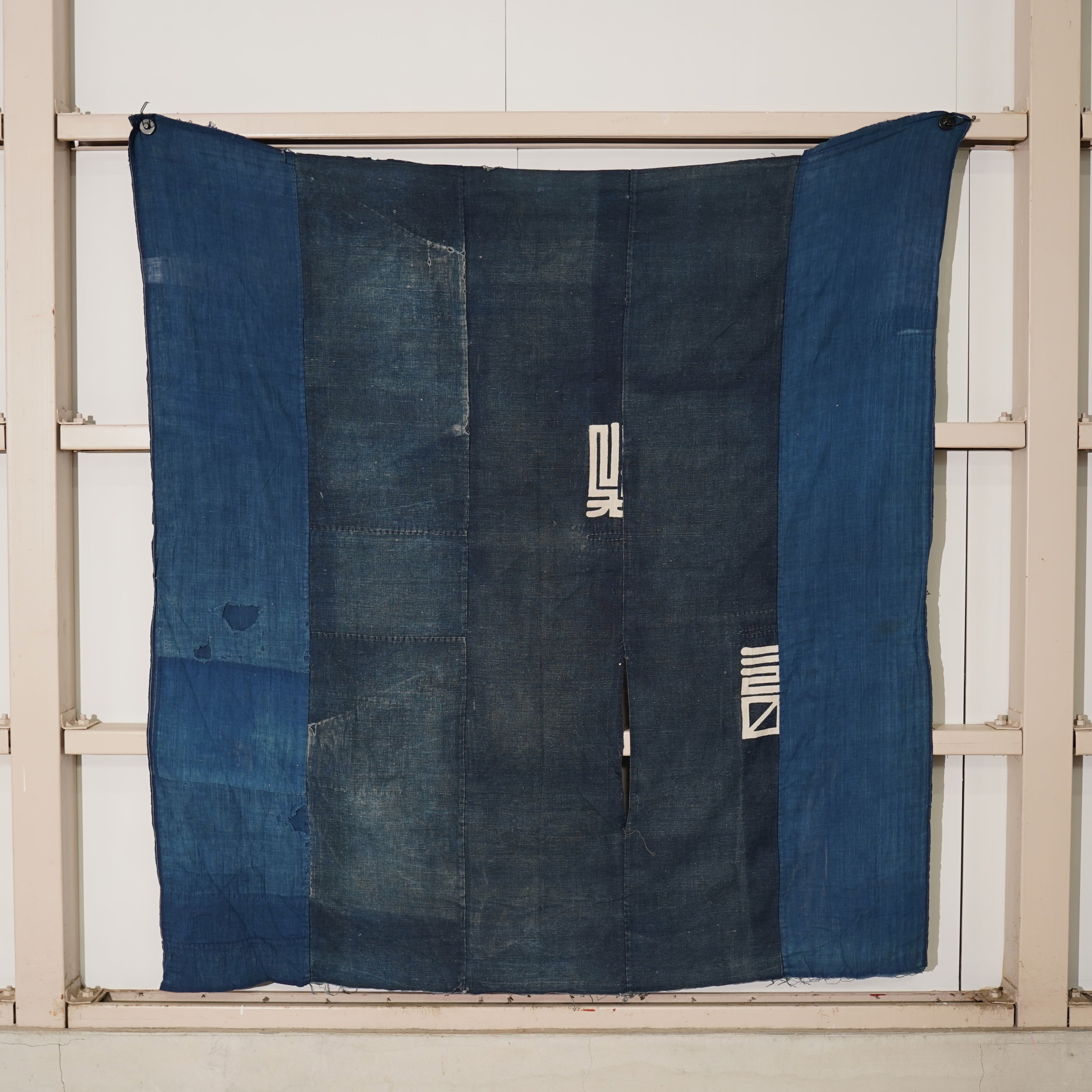 大正時代の麻古布！【 羽織ジャケット リメイク】襤褸 ボロ