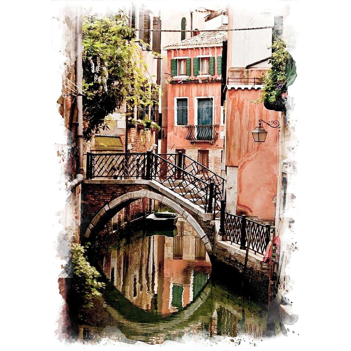 イタリア ナポリの水彩画アート☆3枚で1つのアートに 絵画 風景画