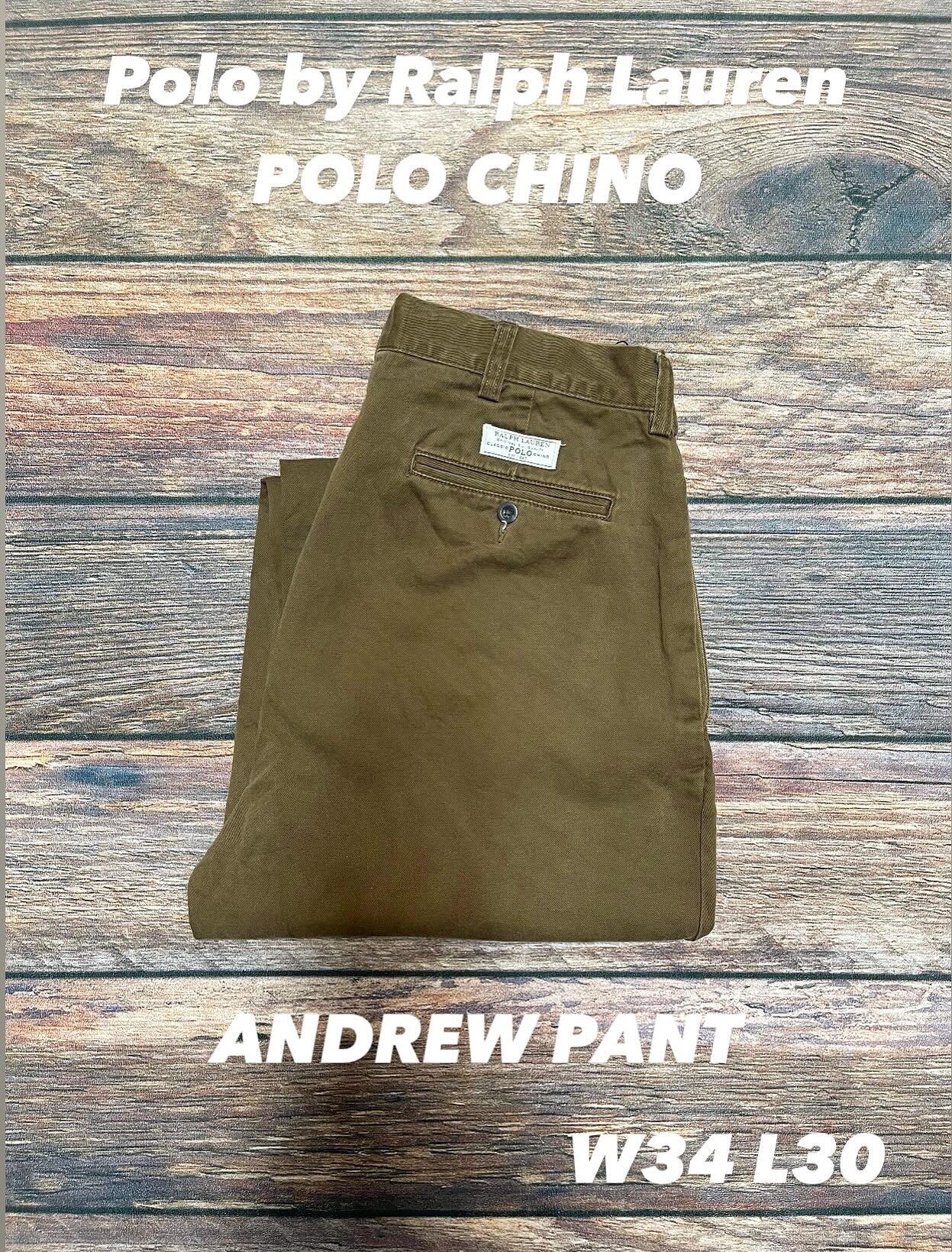 POLO CHINO 】 Polo by Ralph Lauren ANDREW PANT 【 W34 L30