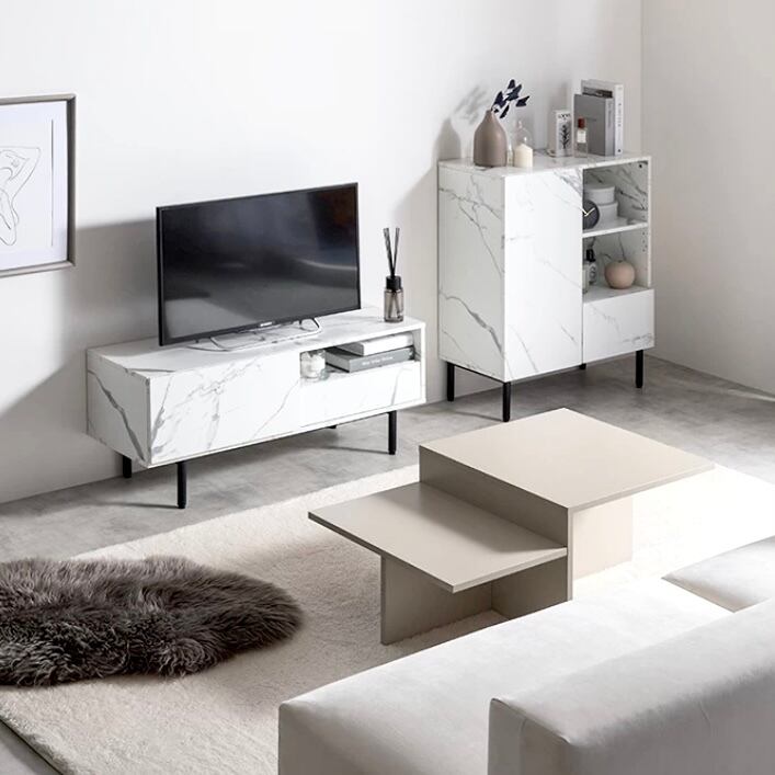 幅100cm【大理石柄テレビボード／全2カラー】テレビ台 大理石柄