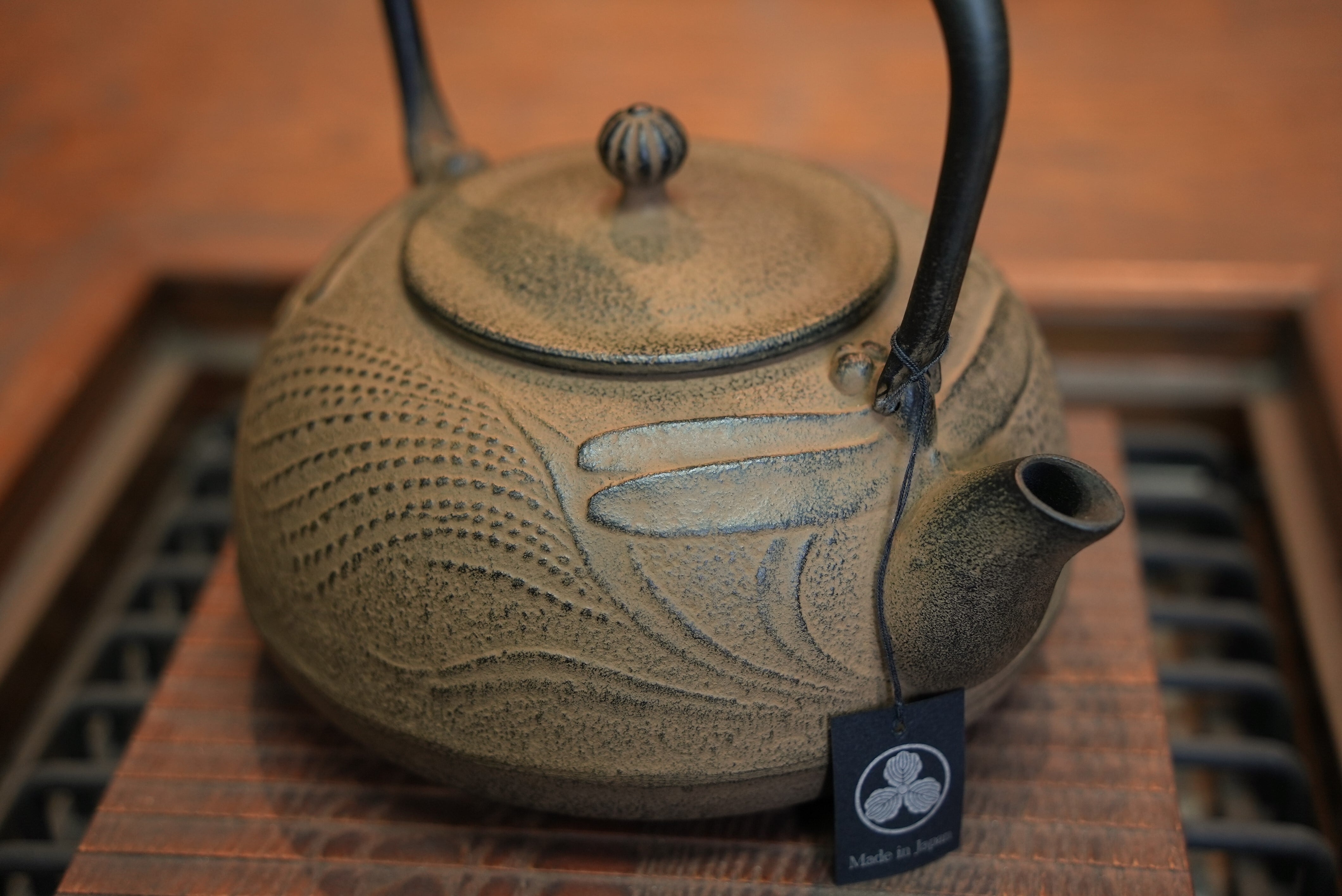 受注生産品)南部鉄器 鉄瓶 蜻蛉 大 ひさご色 1.2L | 1848年創業 南部