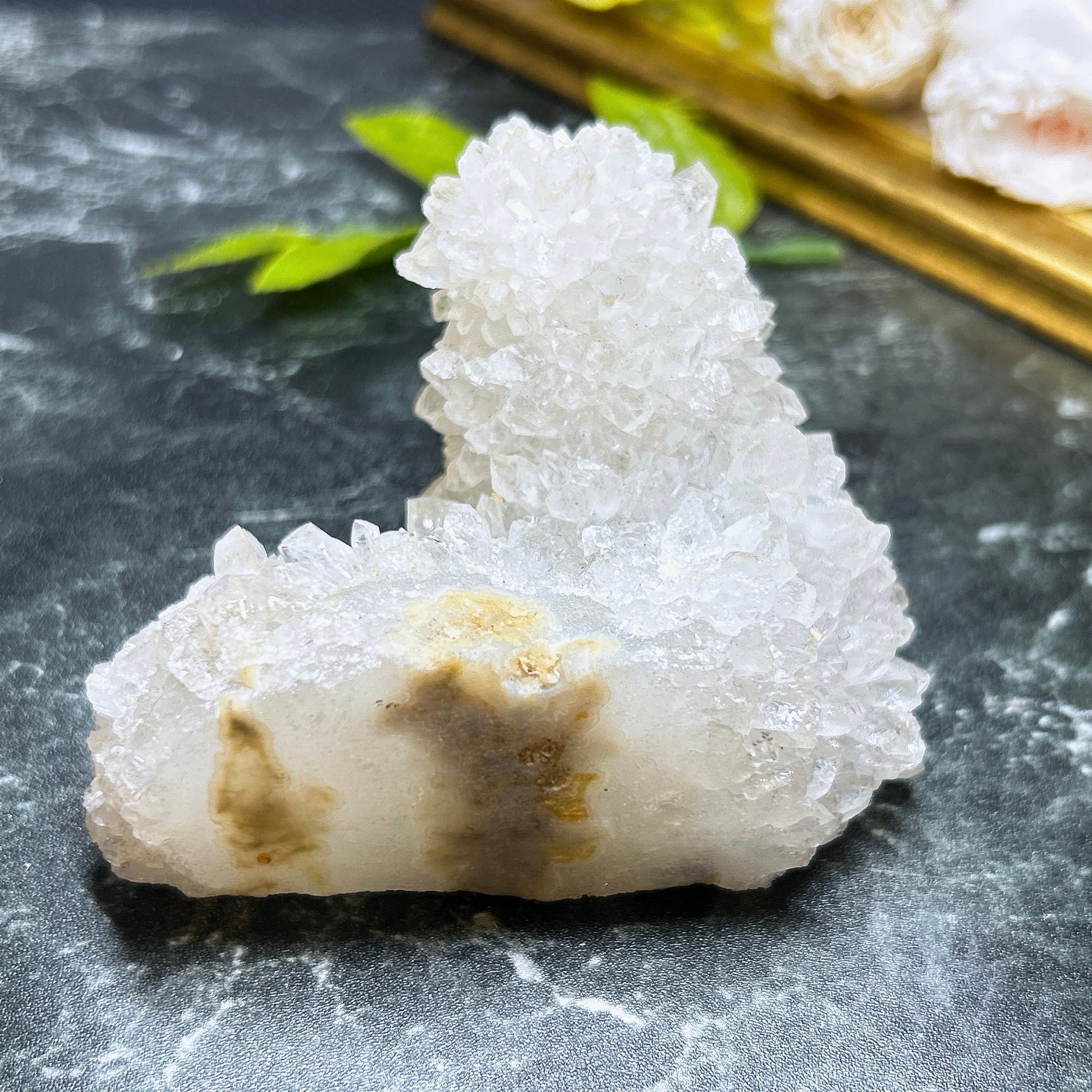 E7337】 サボテン水晶＊つらら状水晶＊鍾乳石状水晶原石＊鉱物