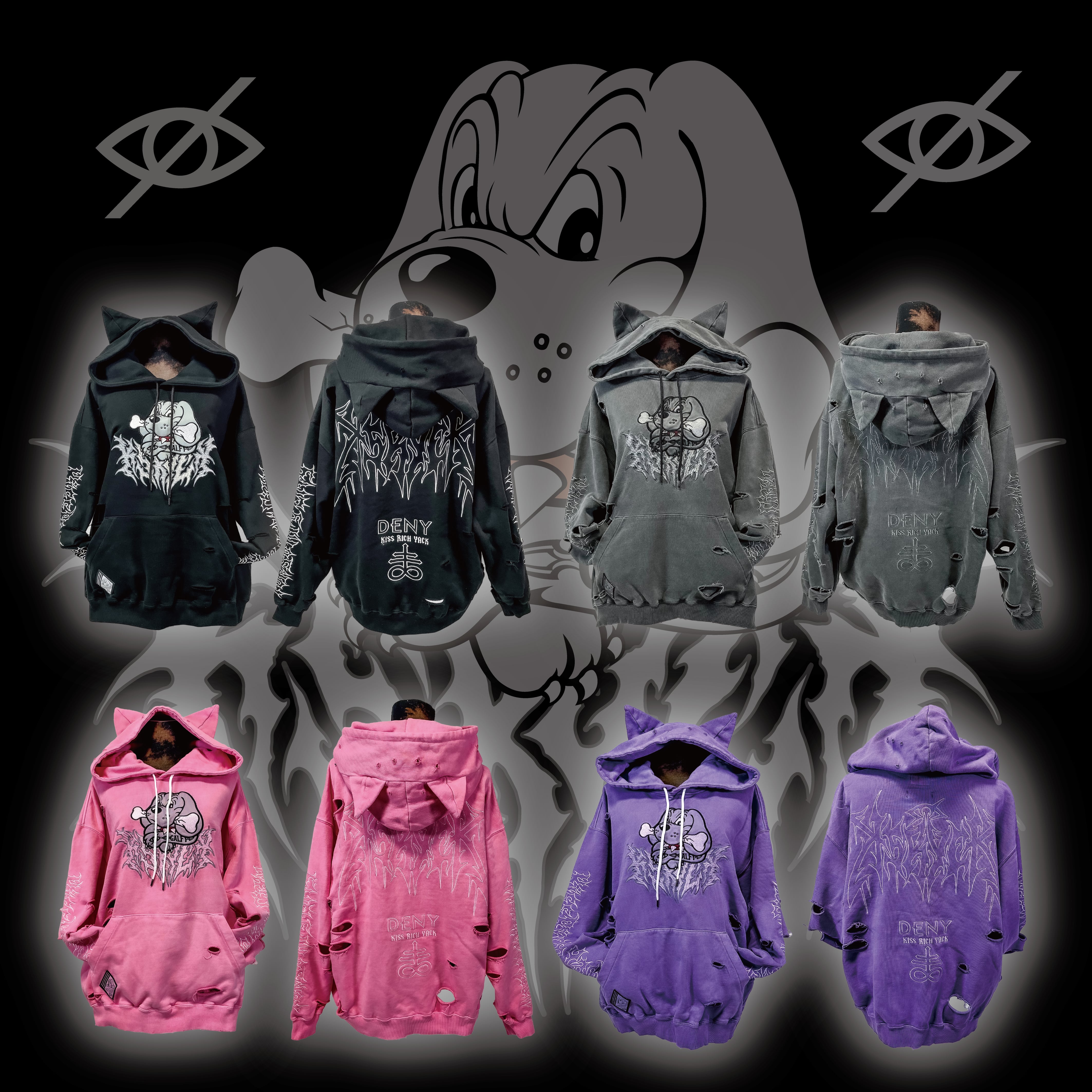 GALFY×KRYコラボアイテム「萌えMOE LT」ブラック XL コラボアイテム