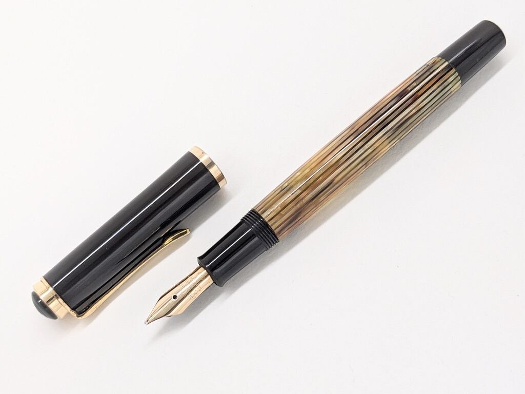 Pelikan#500NN黒縞字幅EF