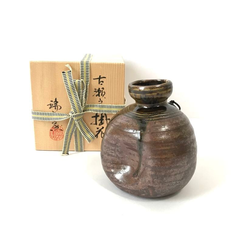 ビンテージ脚付花器 古道具 茶道具・花器花瓶 薄瑞・鳳凰足 ビンテージ