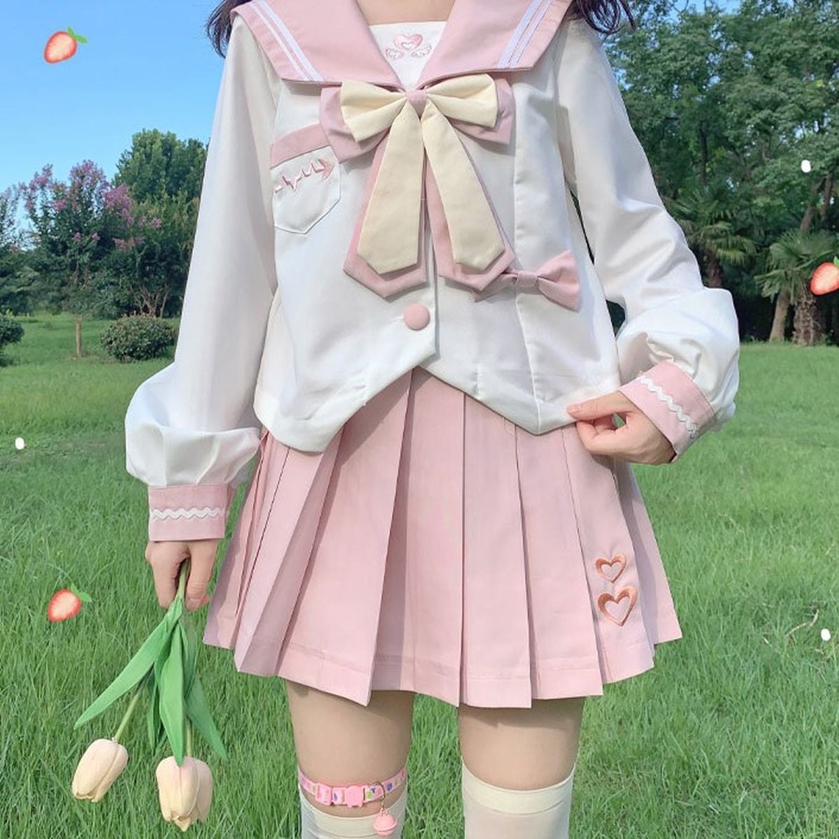 天使と悪魔セーラー服セットアップ：小物3点付き＋バッグ | Maiden's Rêve