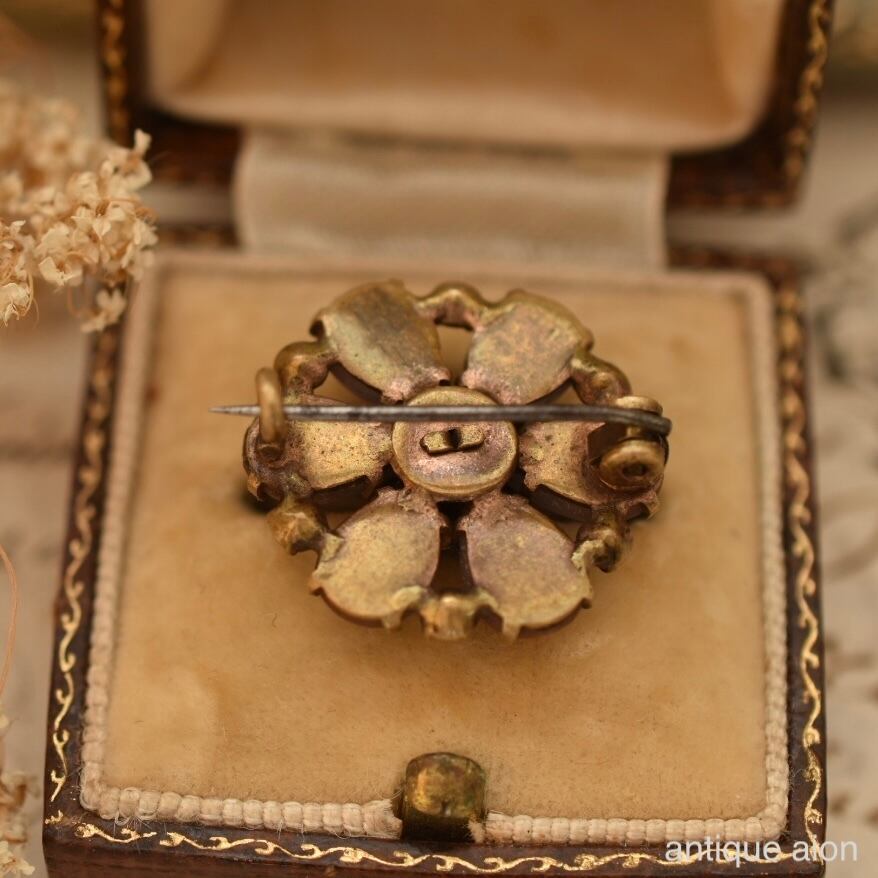 アンティーク サフィレット&ペースト キューピッドの矢 ブローチ