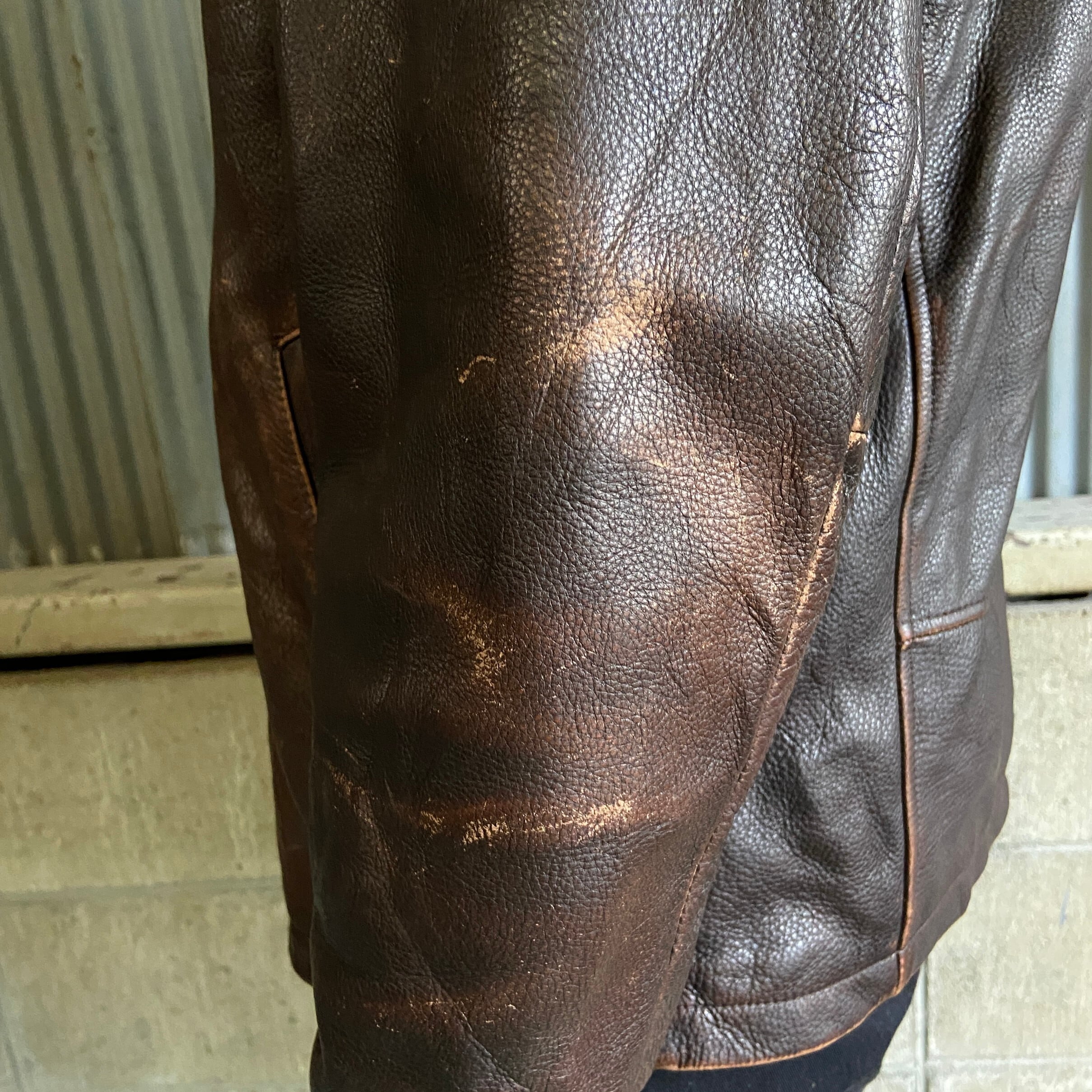 Eddie Bauer エディーバウアー レザージャケット 本革 メンズM 古着