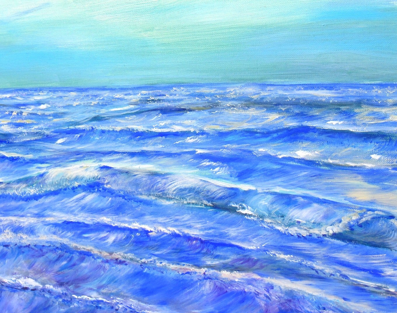 抽象画 アクリル 海の生物 F8 抽象画 アクリル 海の生物 F8