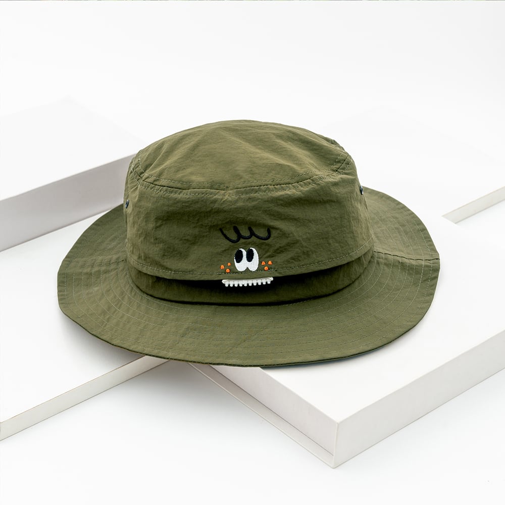 ケツメイシバケットハット オリーブ色カーキ帽子カシラCA4LA 新品