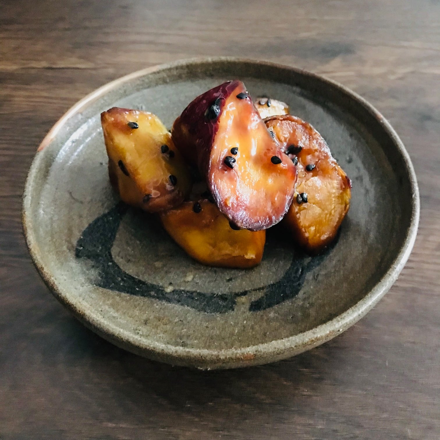 606『絵唐津 オモダカ 小皿』 /骨董品 古美術 古玩 アンティーク