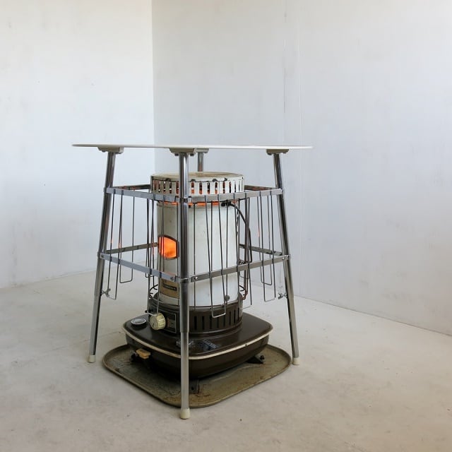 高津製作所 丸型ストーブガード デラックス組立式 カフェテーブル 高津