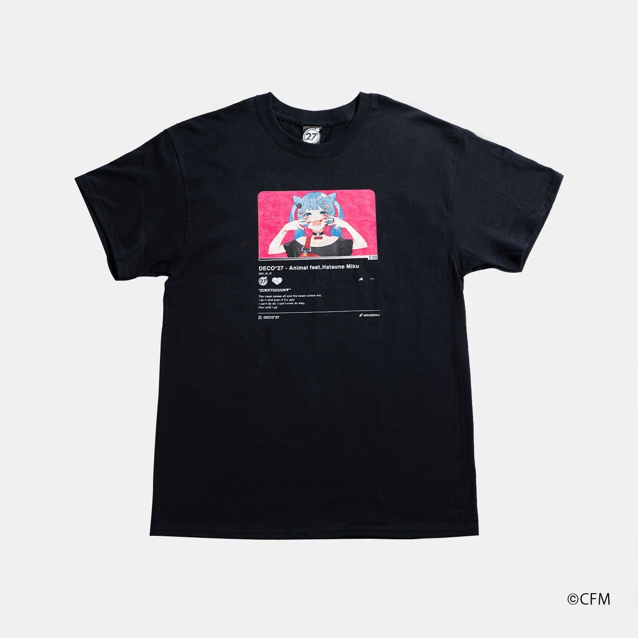 アニマル】サムネイルTシャツ / ブラック | OTOIRO ONLINE STORE