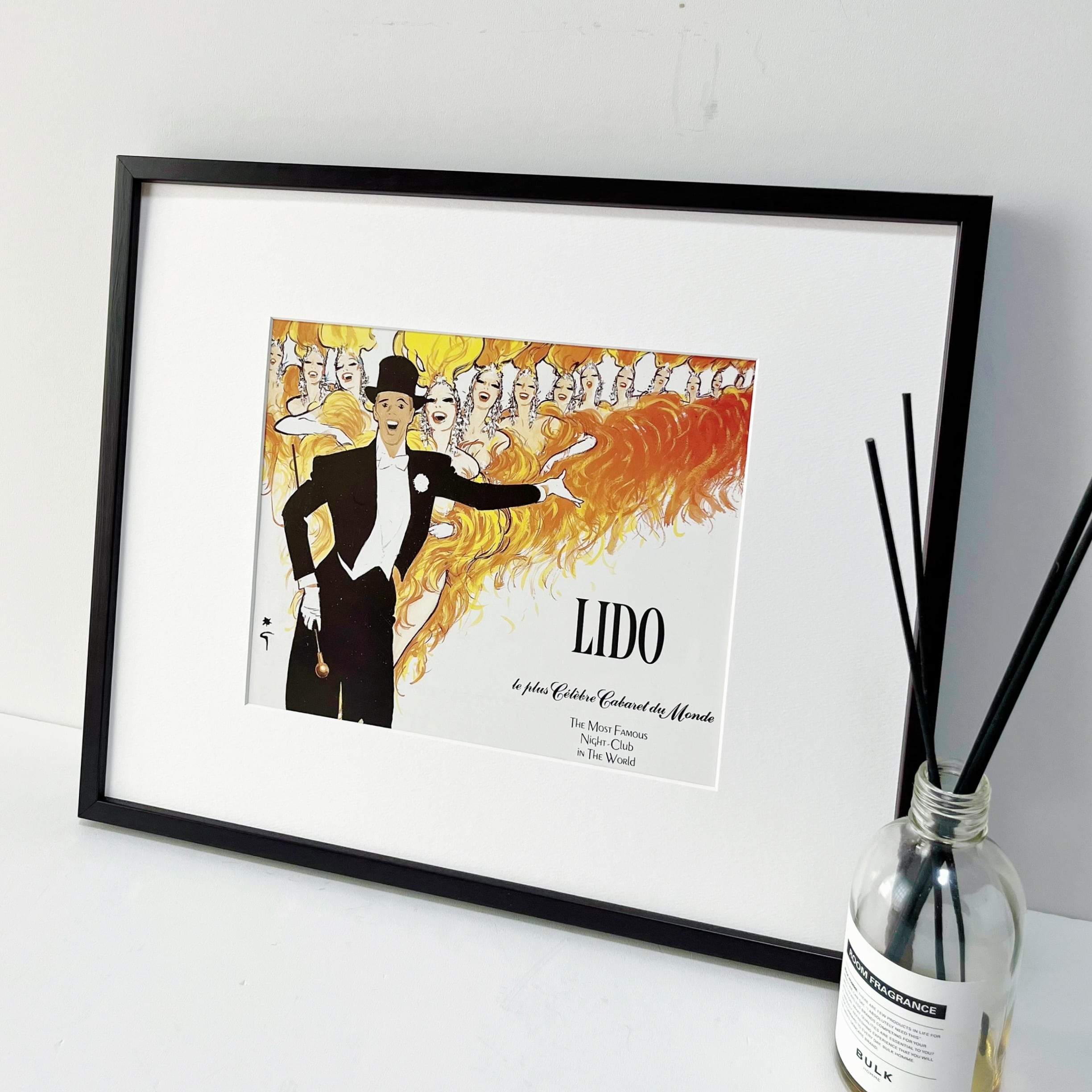 1950 広告＞LIDO Rene Gruau ルネ・グリュオ ポスター ヴィンテージ