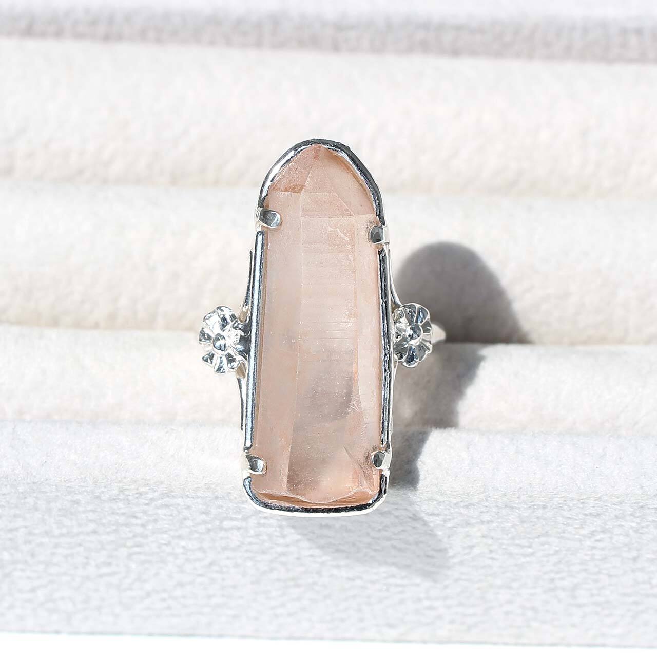 レムリアンシードクリスタル（水晶）原石・リング【16号】-1 | m.u.m