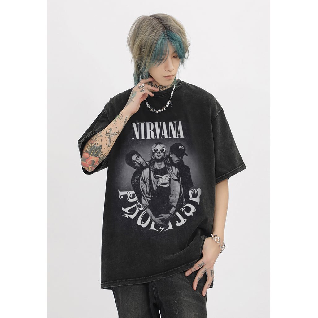 VINTAGE ストリート NIRVANA バンドTシャツ T911 | wshot