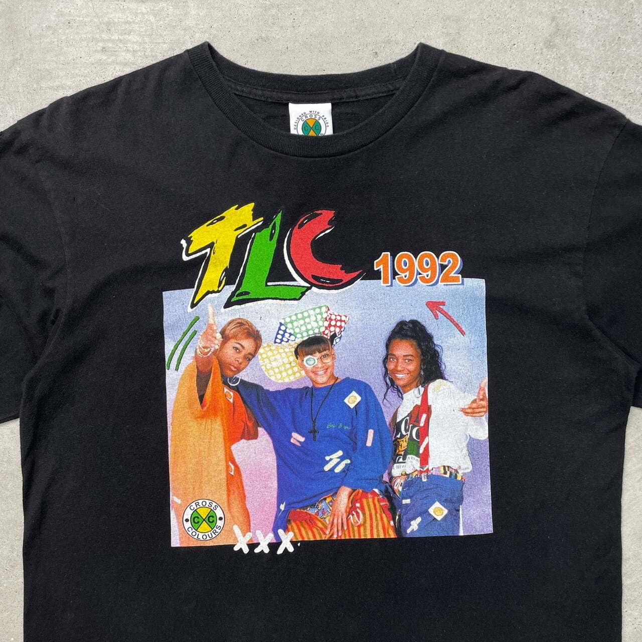 90年代 CROSS COLOURS TLC クロスカラーズ フォトTシャツ 長袖Tシャツ