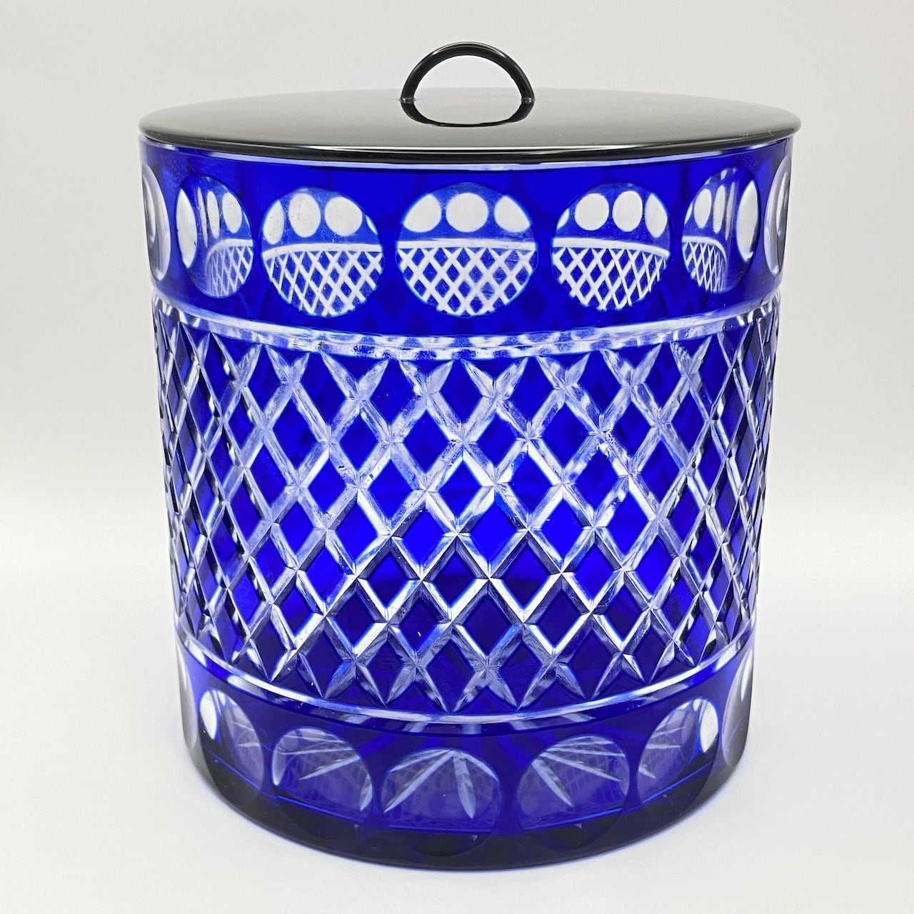 R8 水指 『山本曠作』『クリスタル硝子』『切子水指』 共箱 茶道具