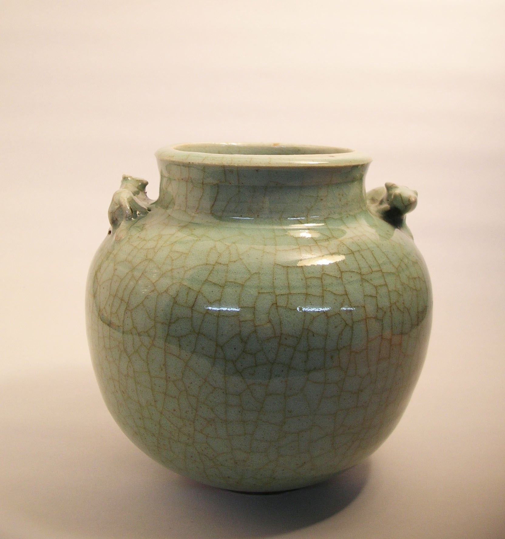 青磁双耳壺（中国） | 東洋古陶磁 久