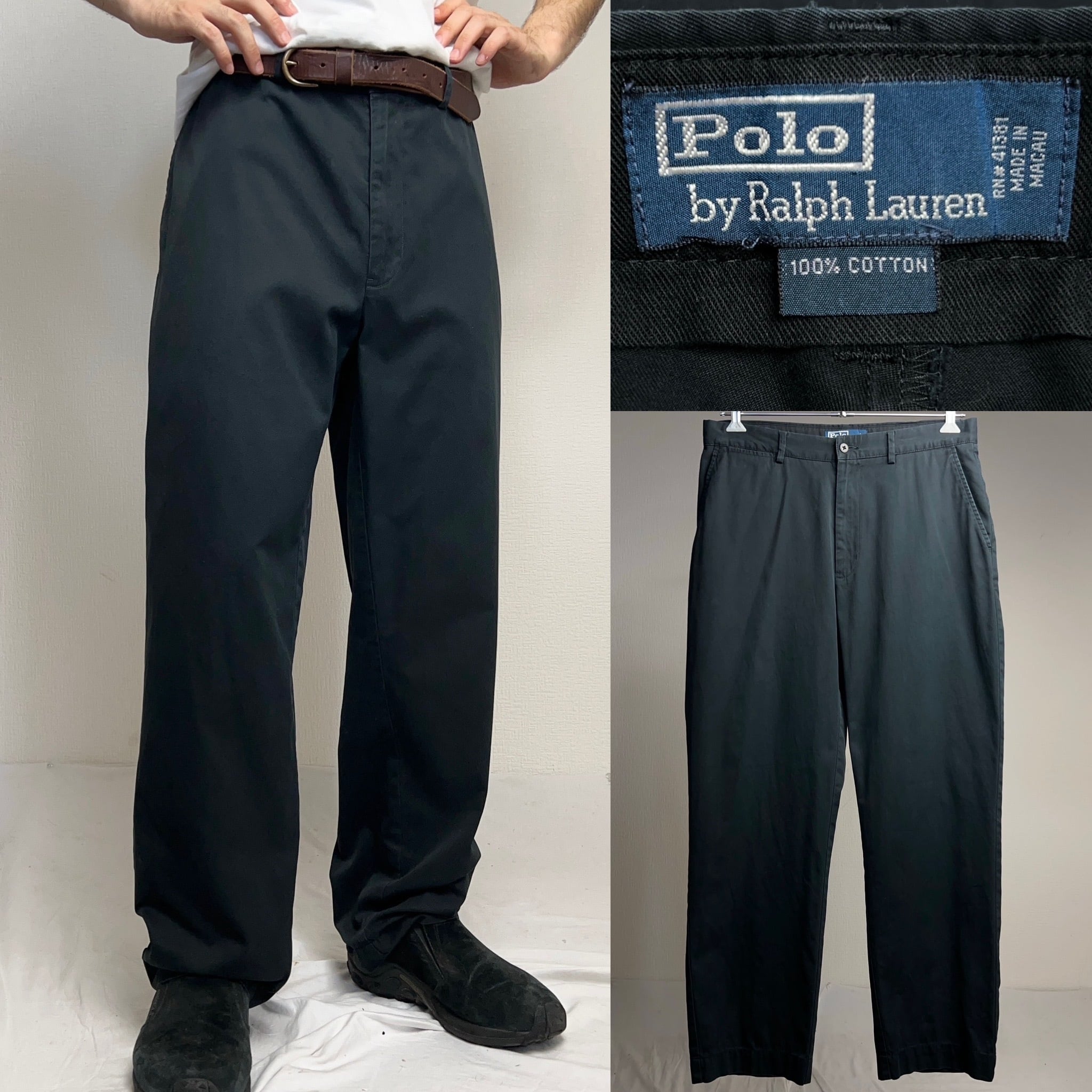 Polo by Ralph Black Chino Pants ポロチノ ポロラルフローレン