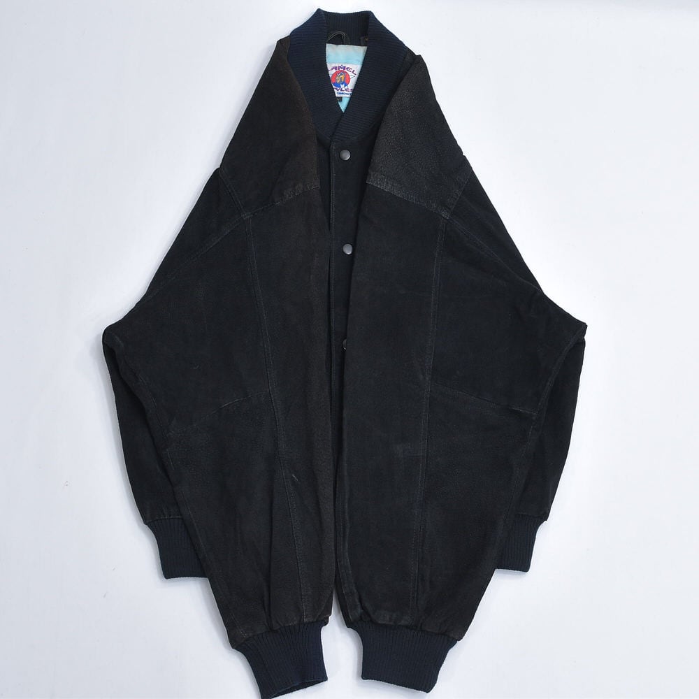 90s CAMEL STYLES キャメル スエードレザー ブルゾン 本革 革ジャン