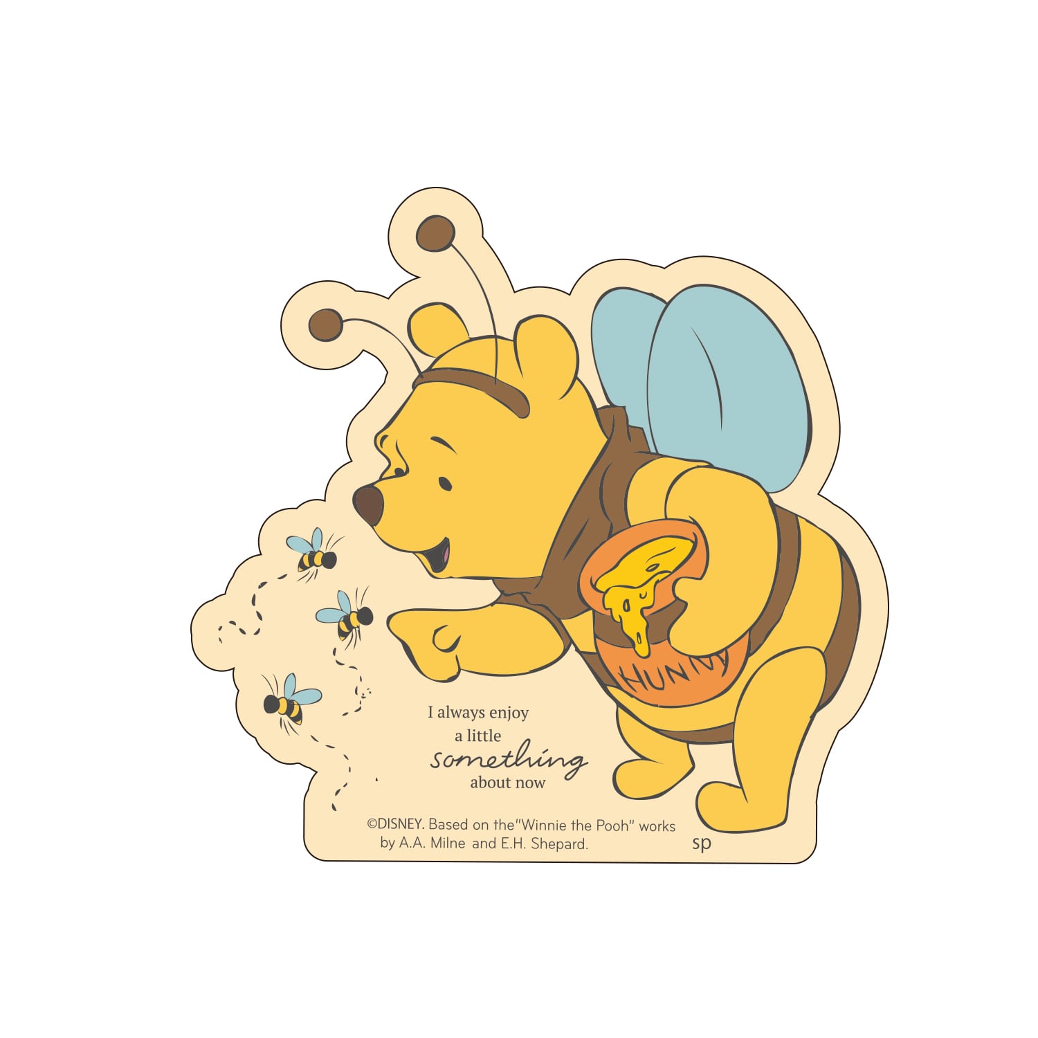 Disney ディズニーくまのプーさん キャラクターステッカー みつばち