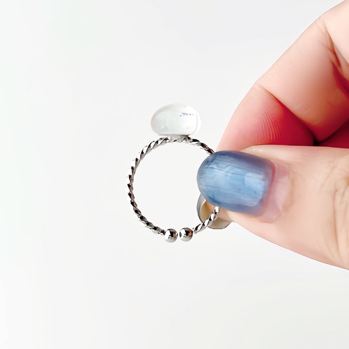 虹色ガラスリング typeB 