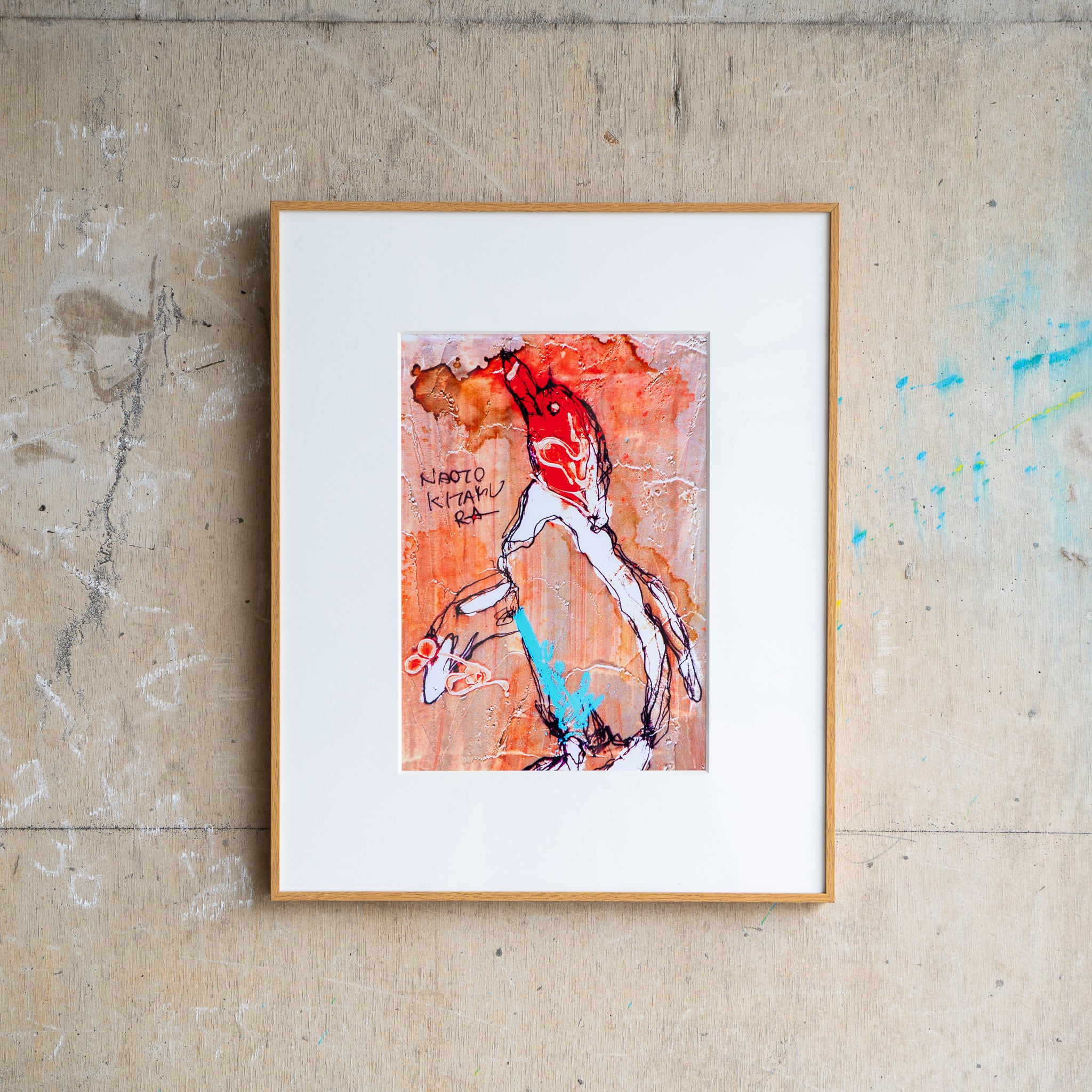 希少 黒田征太郎 絵画 パステル フラワー 花 イラスト 原画 BRUTUS