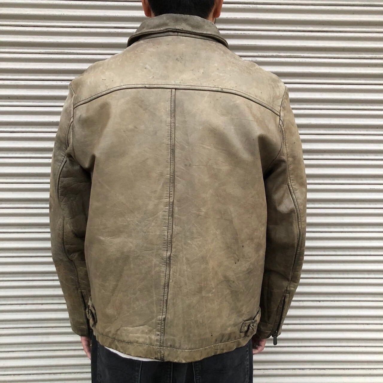 雰囲気抜群 90s Levis リーバイス ヴィンテージ 本革 レザー