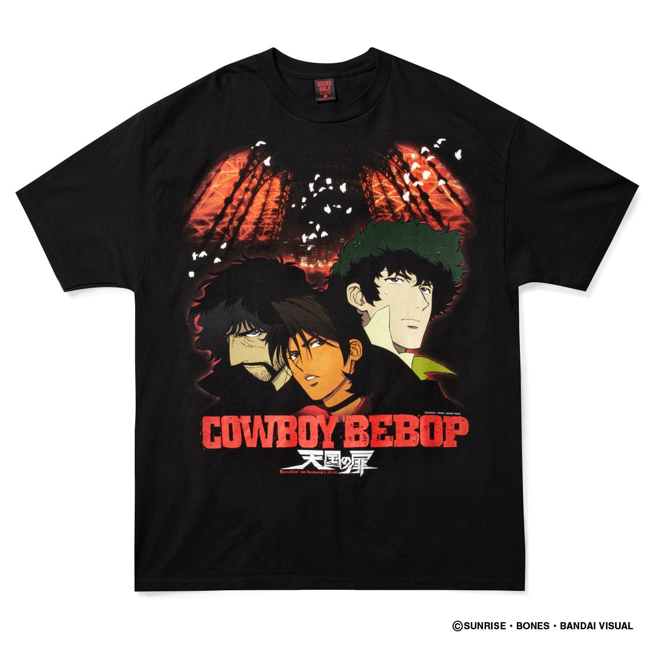 COWBOY BEBOP: THE MOVIE × GEEKS RULE 15 SILKSCREEN PRINTING T