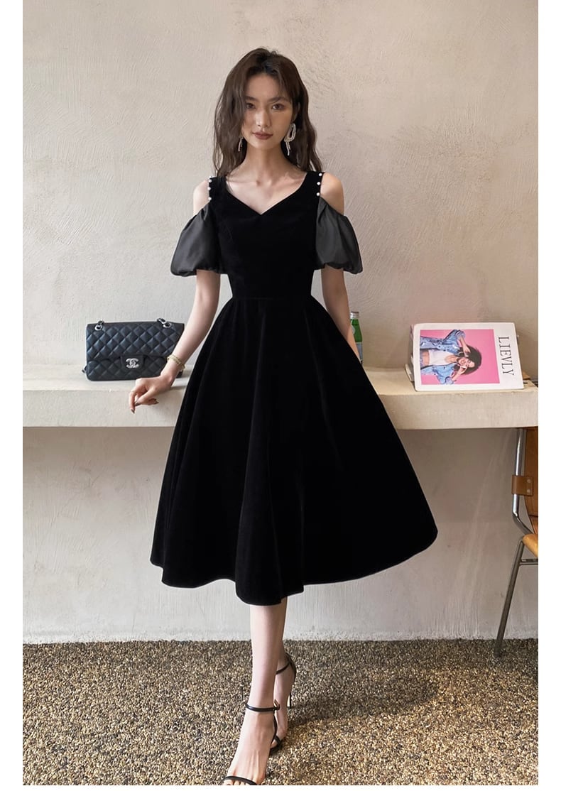 BURBERRY ブラック パーティードレス UK6 BURBERRY ブラック