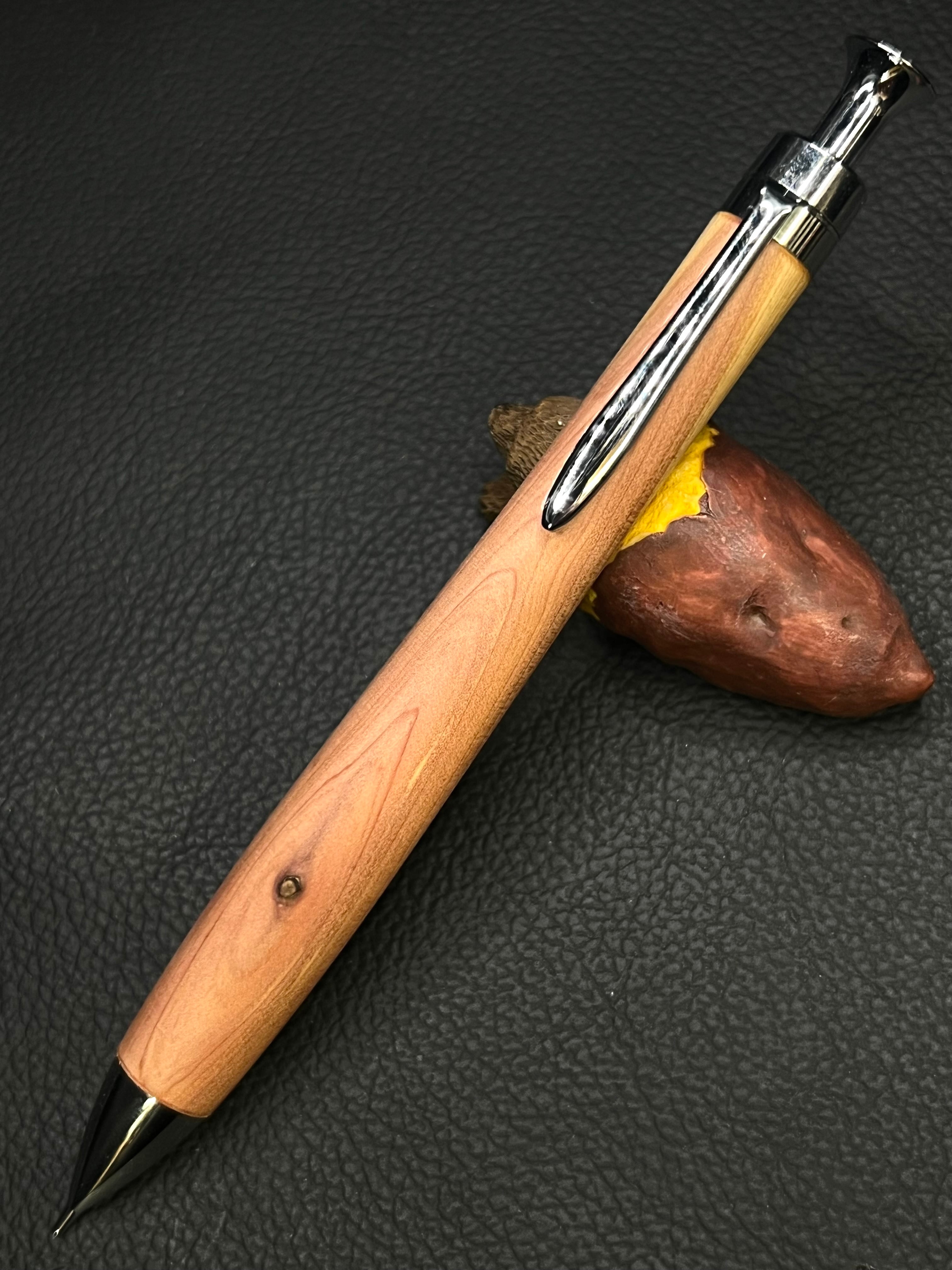 537超極上 本花梨 瘤杢 木軸シャーペン ボールペン 537超極上 本花梨