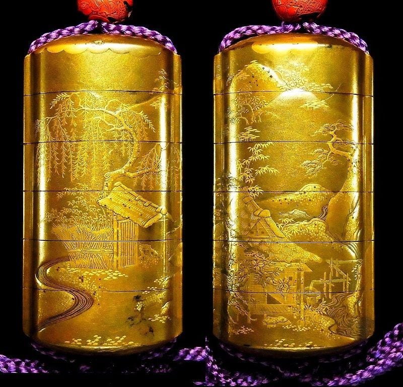 蒔絵印籠 梶川作 | 松風刀装店 antiques matsukaze