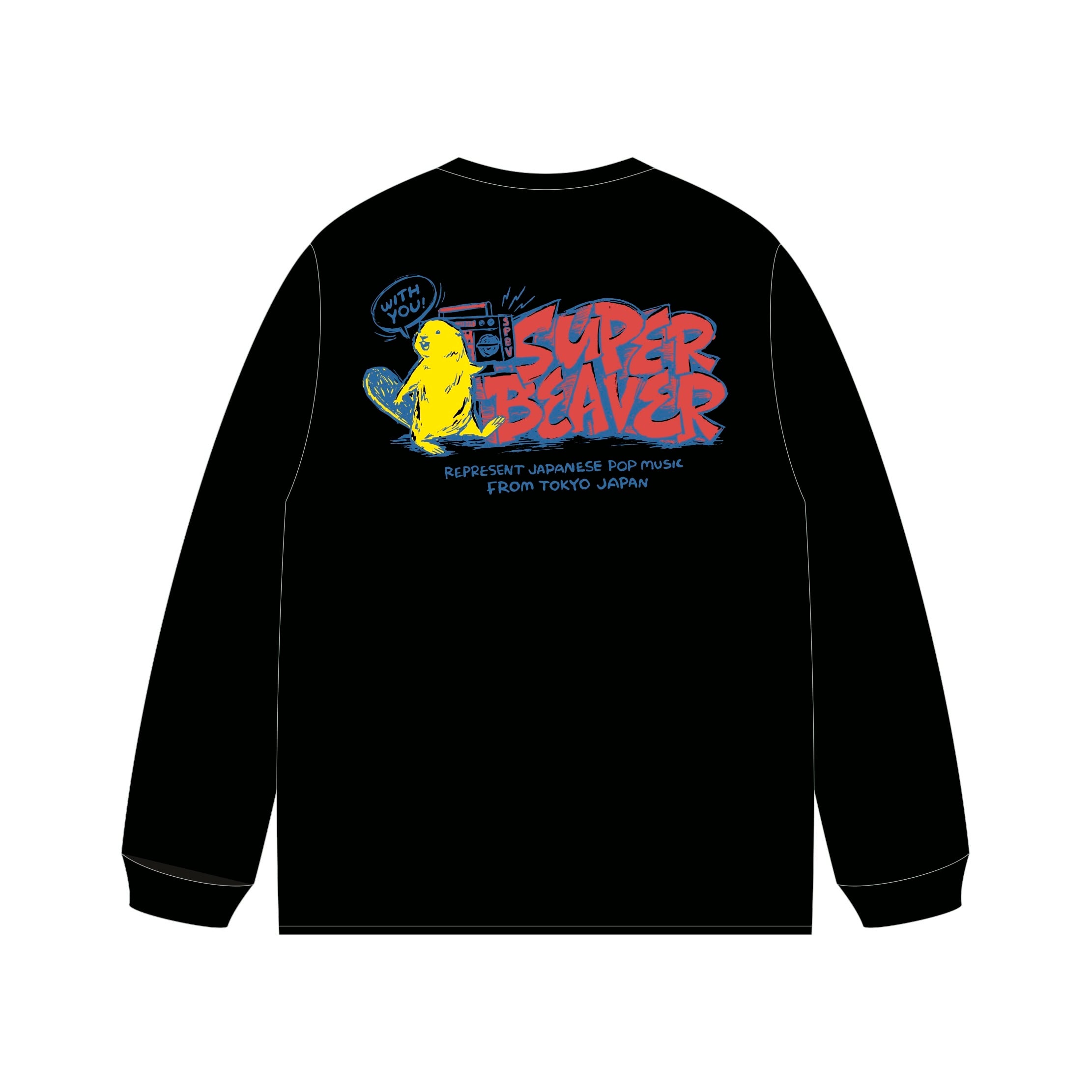 SUPER BEAVER Tシャツ 黒 超海狸 受注限定カラー Lサイズ SUPER BEAVER
